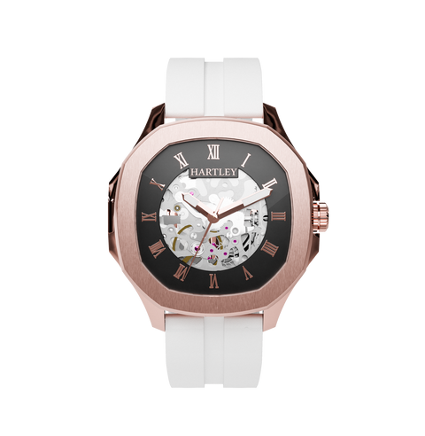 Legacy Rose Gold with White Rubber
