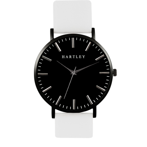 Heritage Black with White Leather
