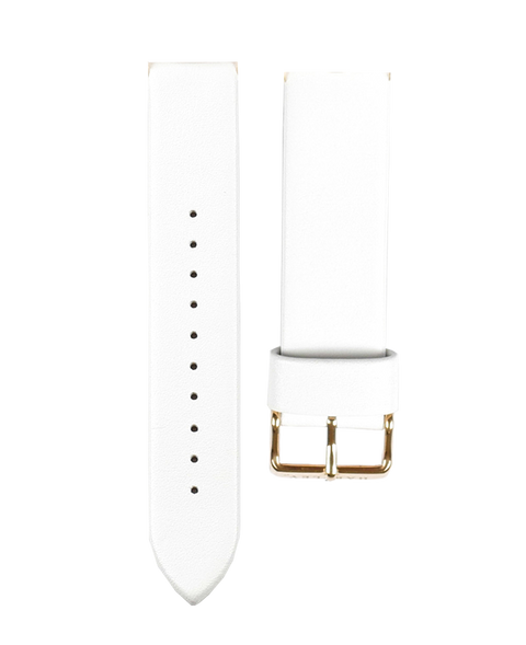 Hartley White Leather Strap
