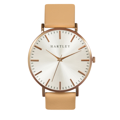 Hartley Original Rose Gold Case - Peach Strap