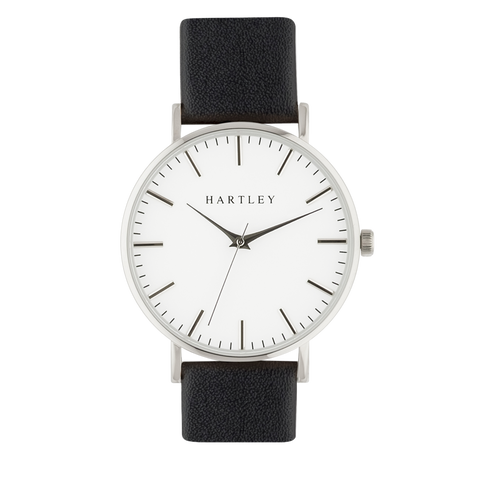 Hartley Original Silver Case - Black Strap