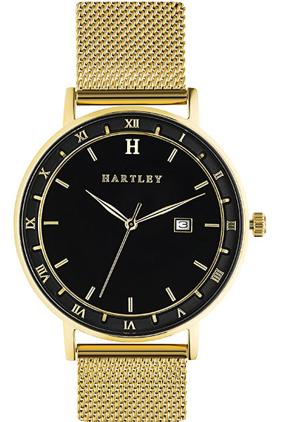 Black & gold watch deals